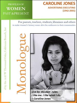 cover image of Profiles of Women Past & Present – Caroline Jones, Advertising Executive (1942--2001)